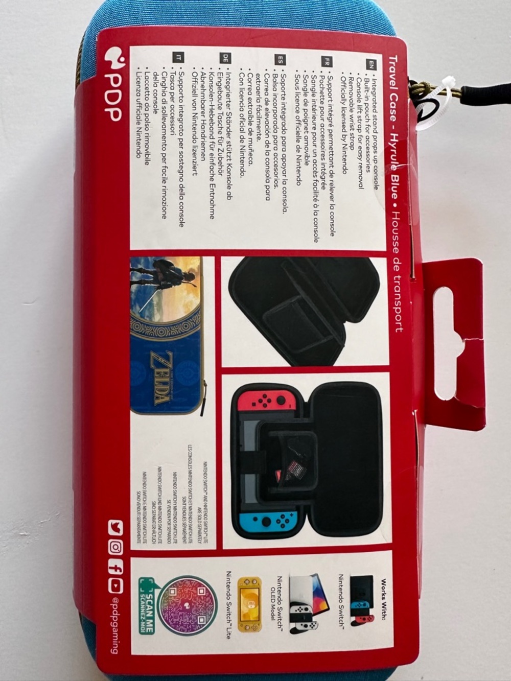 The Legend of Zelda Blue Travel Case for Nintendo Switch - Picture 4 of 4